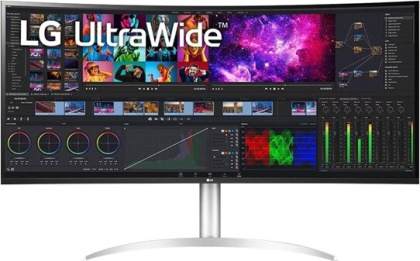 40" LG UltraWide 40WP95XP-W - 5120x2160 - Nano IPS - HDR10 - Thunderbolt 4 - 96W PD - 5 ms - Skjerm