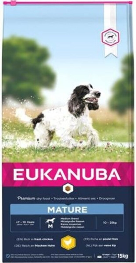 Eukanuba Dog Mature Medium Breed Chicken (15 kg)