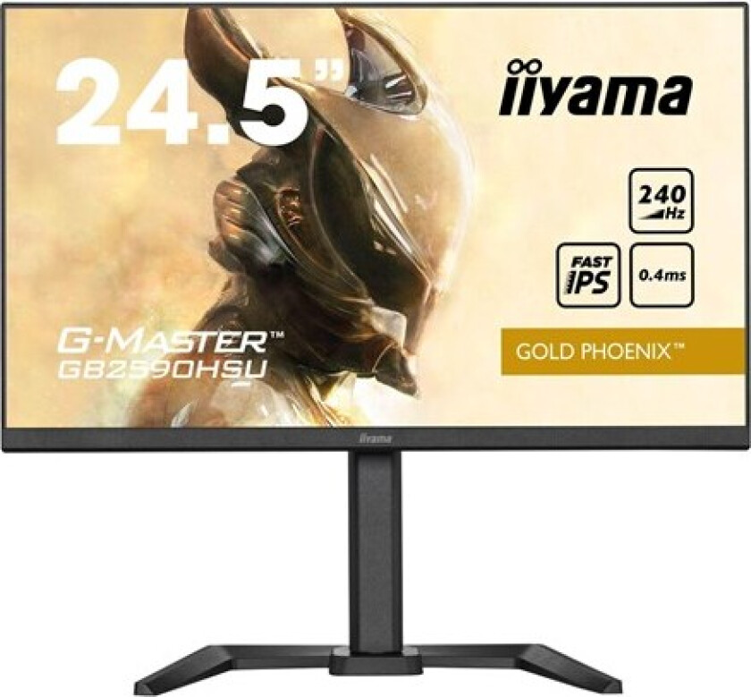 24" iiyama G-MASTER GB2590HSU-B5 - LED monitor - Full HD (1080p) - 24.5" - HDR - 1 ms - Skjerm