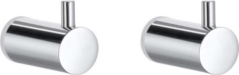 Pool håndkleknagg, 2 stk., krom