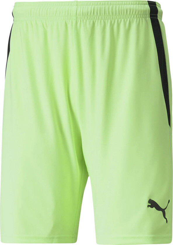 teamLIGA Shorts, fotballshorts herre Fizzy Lime-puma Blac