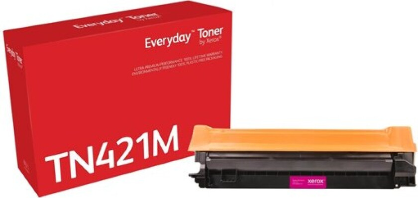 006R04757 / Alternative to Brother TN-421M Magenta Toner - Laser toner Rød