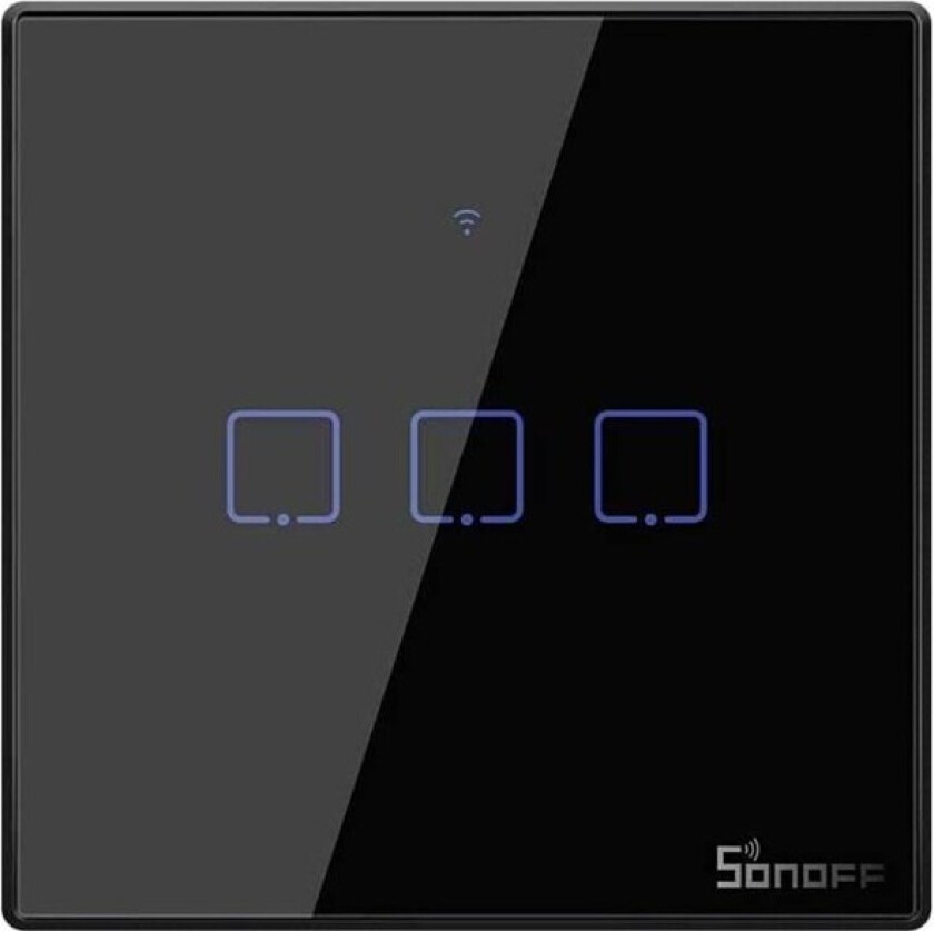 WiFi Smart Wall Switch T3EU3C-TX Black
