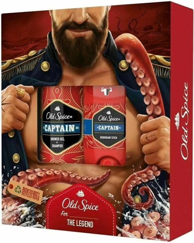 Giftset Old Spice Captain Deo Stick 50ml + Shower gel 250ml