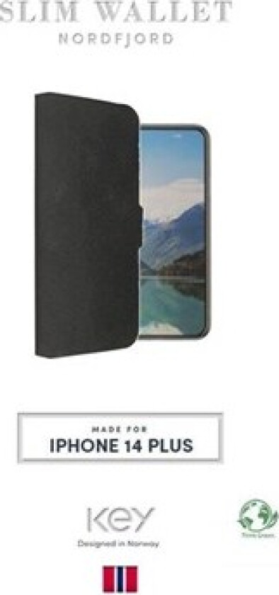 Nordfjord Wallet Iphone 14 Plus, Svart