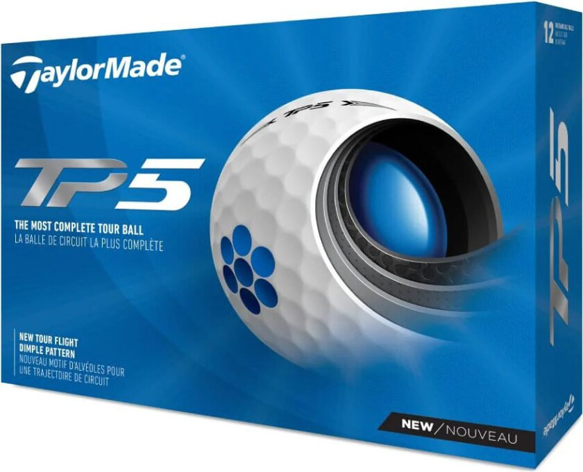 Taylormade Tp5 Golfball Hvit