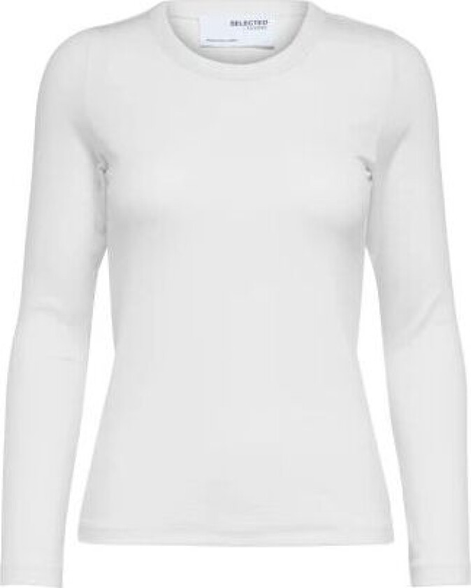Dianna Ls O-Neck Top - Bright White XS
