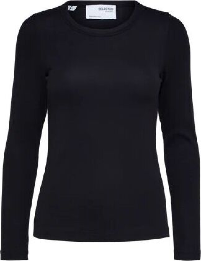 Dianna Ls O-Neck Top - Black XS