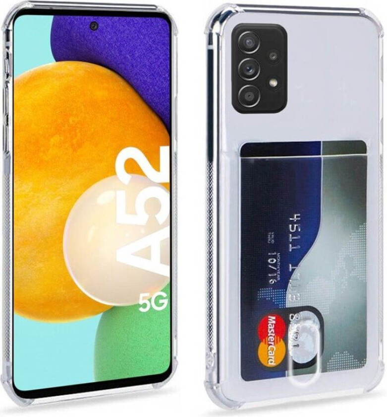 Silikondeksel med kort Samsung Galaxy A52s 5G
