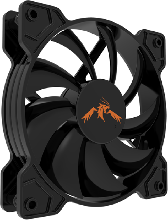 F140 Quiet - Kabinettvifte - 140mm - Svart - 25 dBA