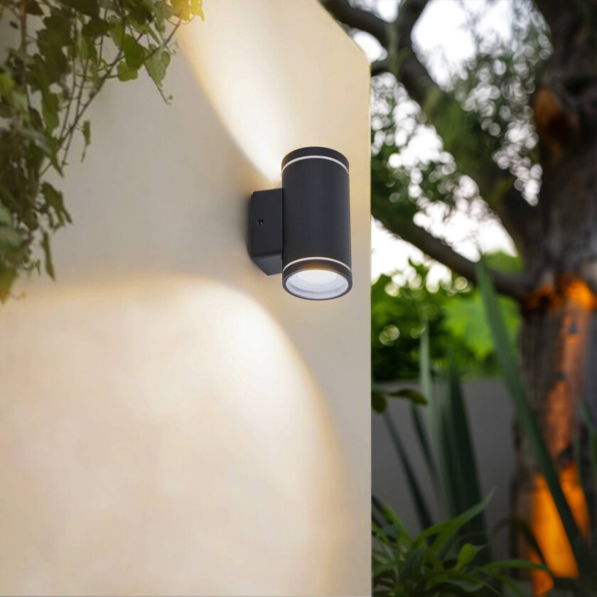 Smart LED utendørs vegglampe Valtin CCT RGB Tuya IP54
