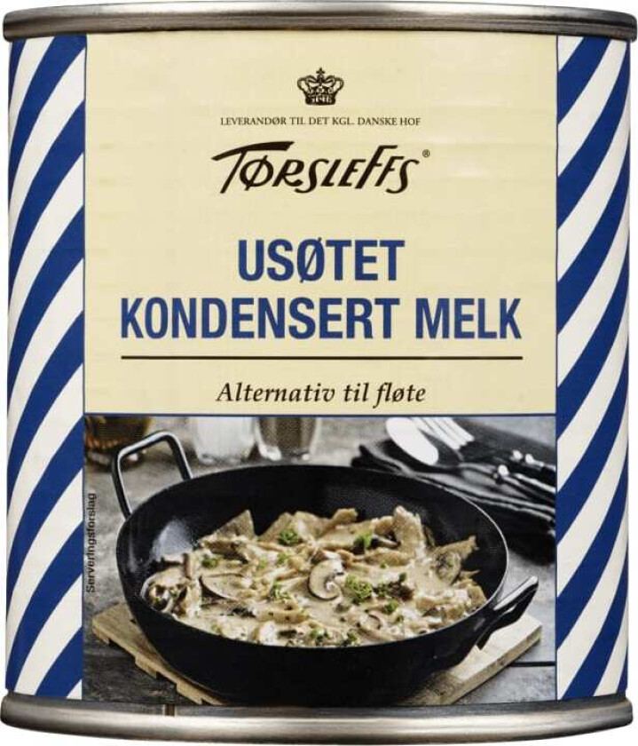 Melk Kondensert Usøtet 320g Tørsleffs