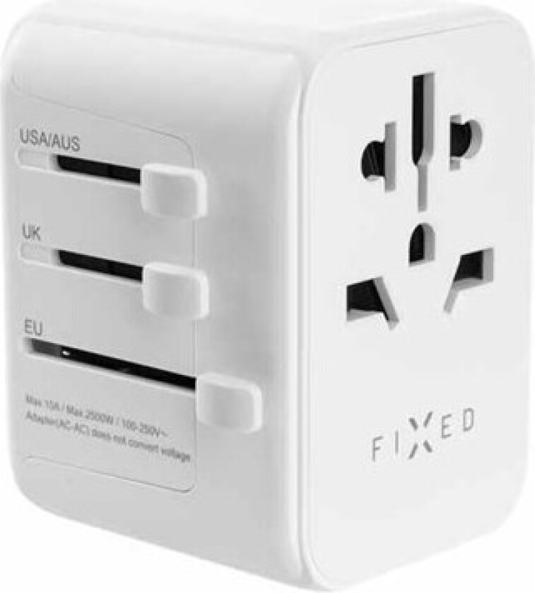 Bilde av Fixed World 30W reiseadapter (hvit)