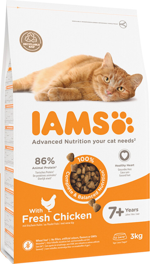 Iams for Vitality Cat Senior Chicken (3 kg)
