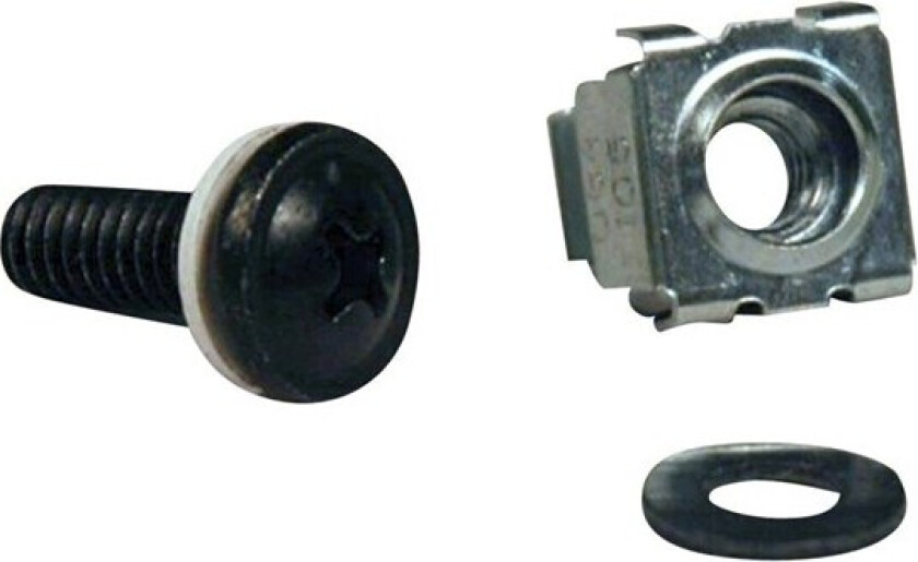 Rack Enclosure Square Hole Hardware M5 Screws & Washers 50PC - rack screws nuts and washers