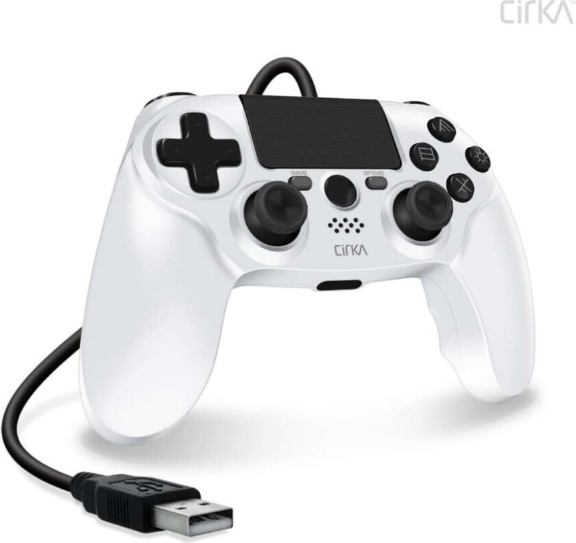 "Nuforce" Wired Controller For PS4/ PC/ Mac (White)