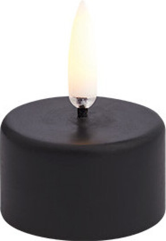 Lighting - Telys w/Battery 4x2,1cm Plain Black Lighting