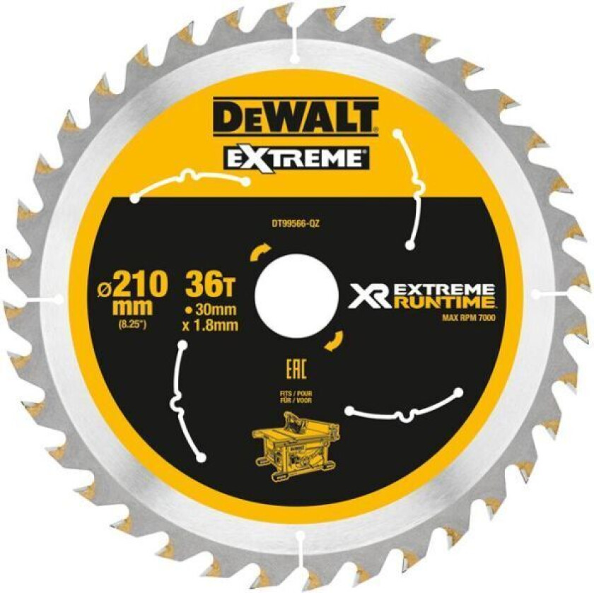 Dewalt Sirkelsagblad Xr 210x30x36t