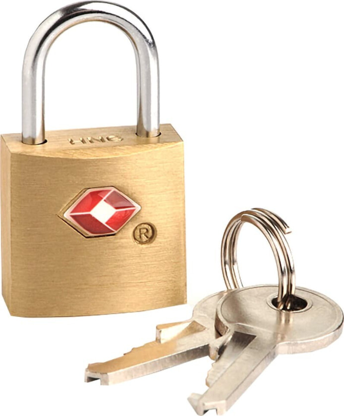 TSA-godkjent hengelås (gull)