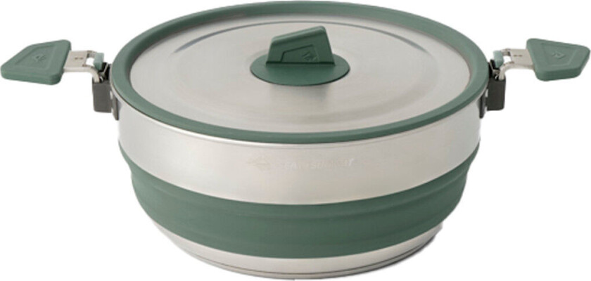 Bilde av Sea To Summit Detour Stainless Steel Collapsible Pot 3 L Laurel Wreath Green OneSize, Laurel Wreath Green