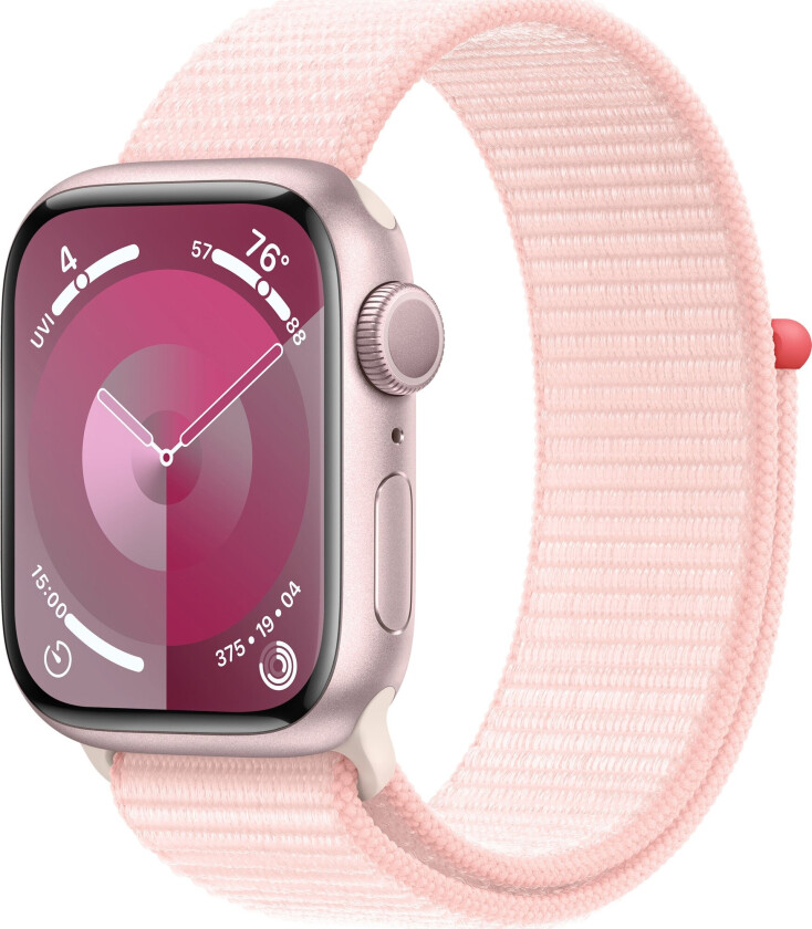 Watch Series 9 GPS 41mm - Pink Aluminium Case with Light Pink Sport Loop