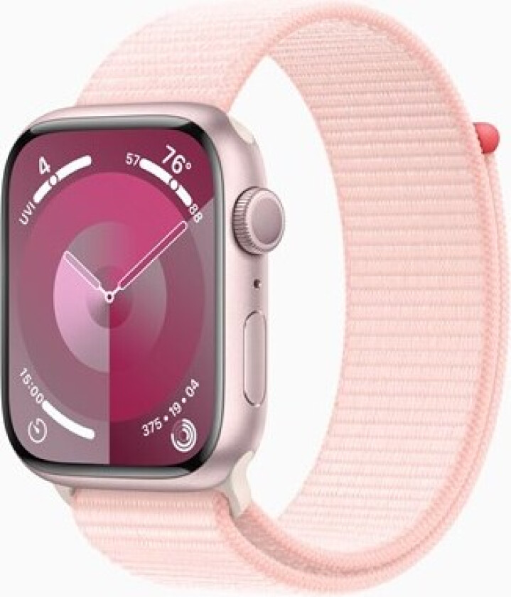 Watch Series 9 GPS 45mm - Pink Aluminium Case with Light Pink Sport Loop