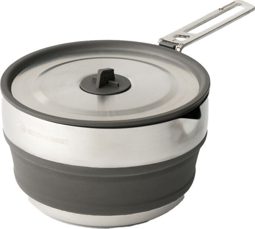 Bilde av Sea To Summit Detour Stainless Steel Collapsible Pouring Pot 1.8 L Beluga Black OneSize, Beluga Black