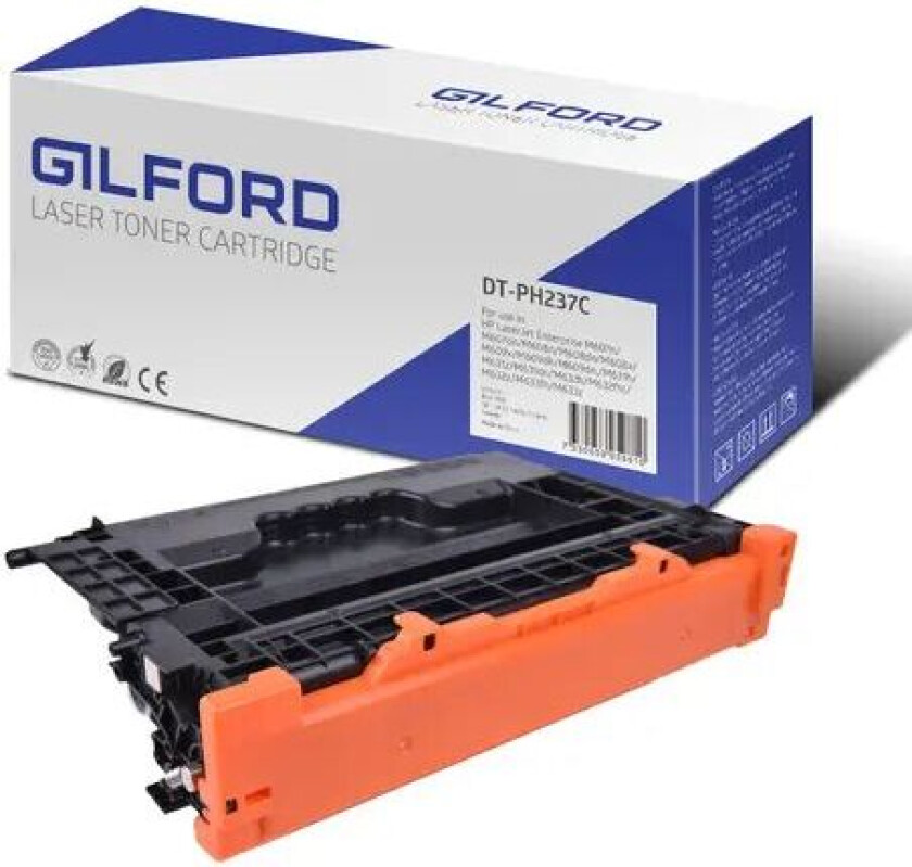 Toner Svart 37a 11k-lj Entm607/m608/m609/m633-cf237a