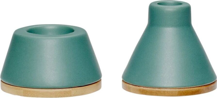 Lyslykt 2-pakning Grønn-natur