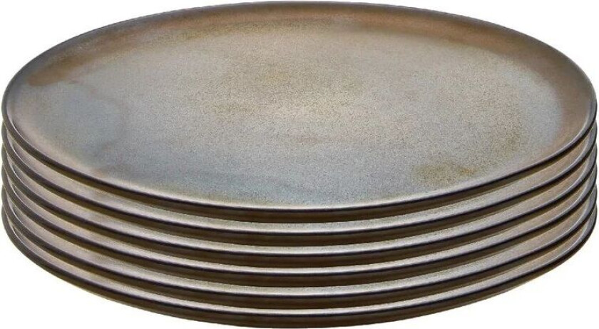 Aida Raw frokosttallerken Ø23 cm 6-pakning Brown