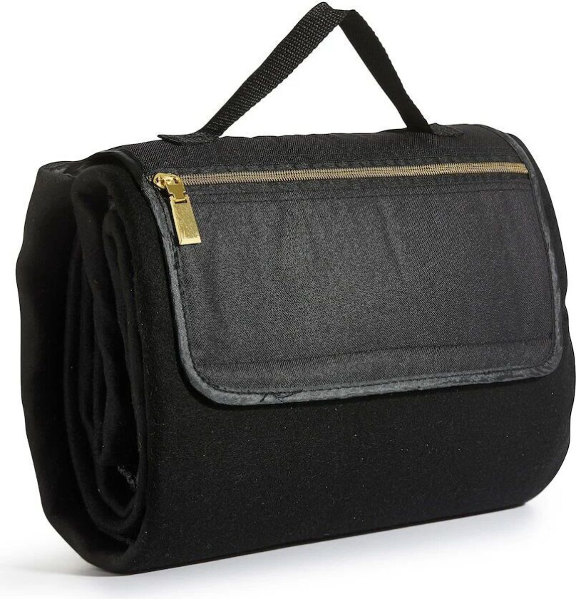 City piknikpledd 130x170 cm Svart-gull