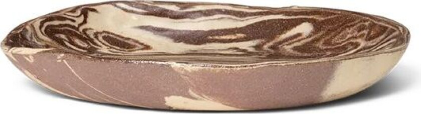 ferm LIVING Ryu tallerken 18,5 cm Sand-brun