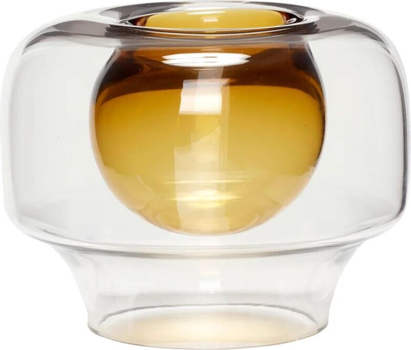 Vase Clear Ø20 cm Gul