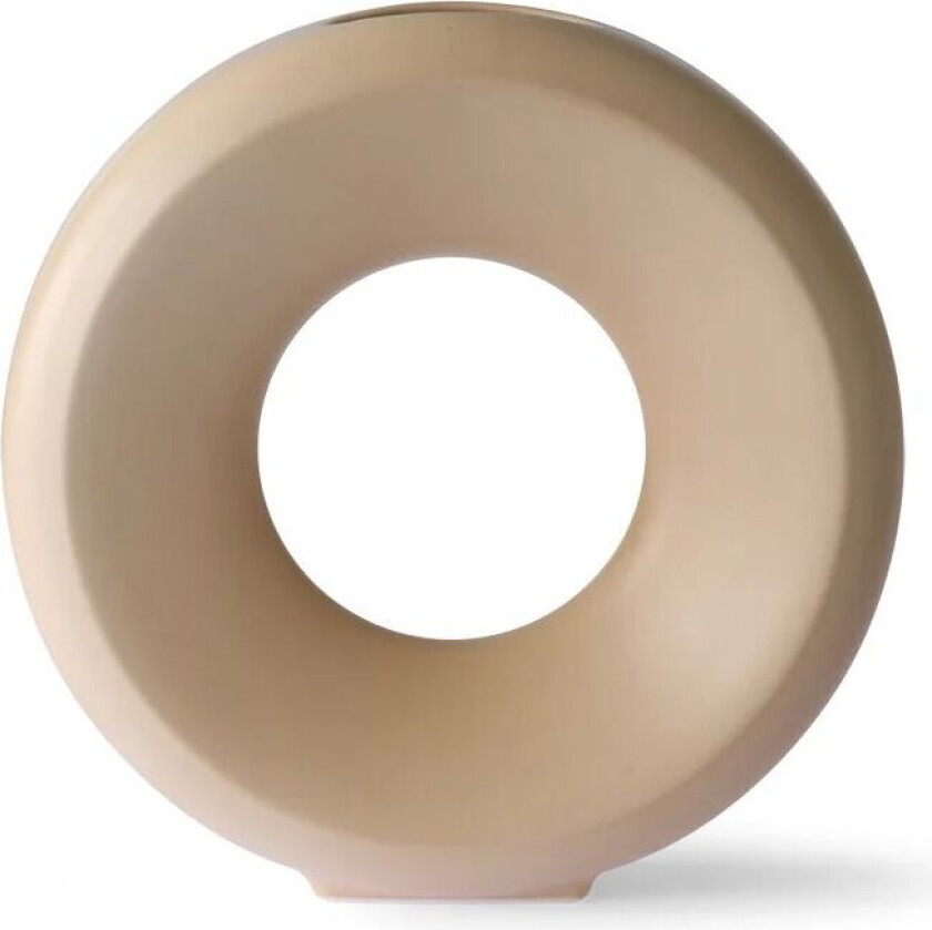 Circle vase L 9,5x30 cm Sand