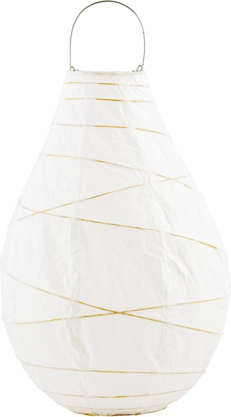 Drop lyslykt Ø24x35 cm Hvit