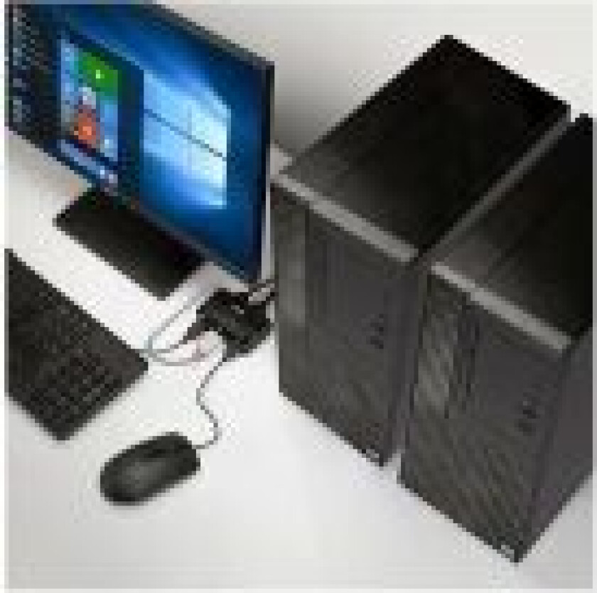 Compact 2 Port KVM Switch - KVM-svitsj - 2 x KVM/lyd/USB - 1 lokalbruker - stasjonær