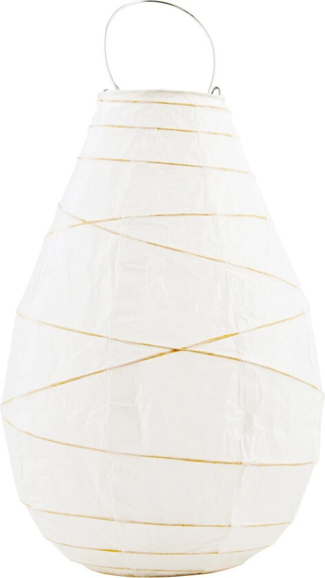 Drop lyslykt Ø20x30 cm Hvit