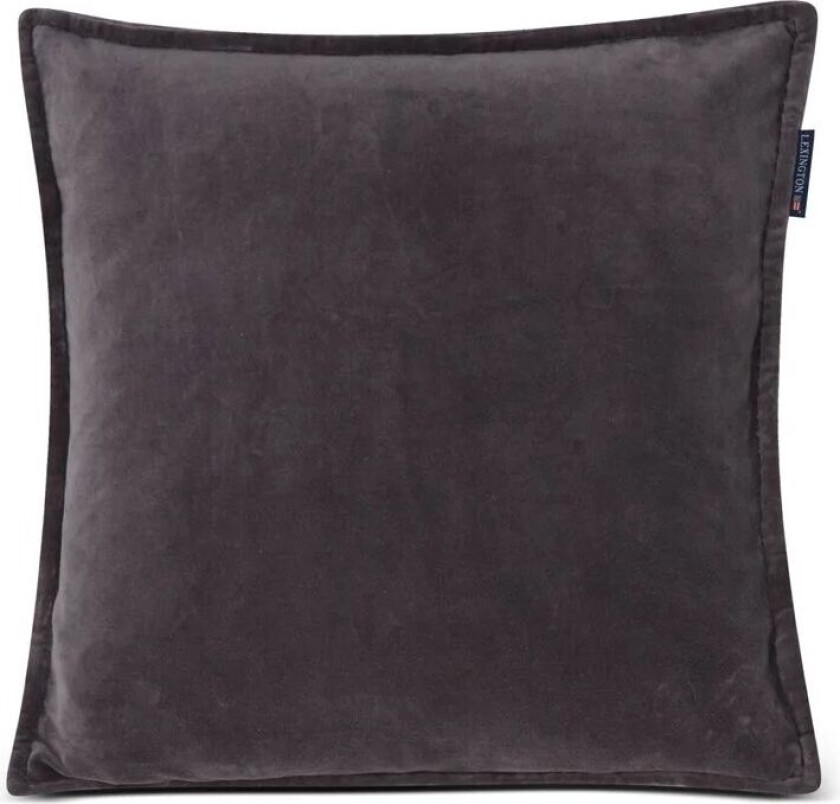 Velvet Cotton putetrekk 50x50 cm Grå