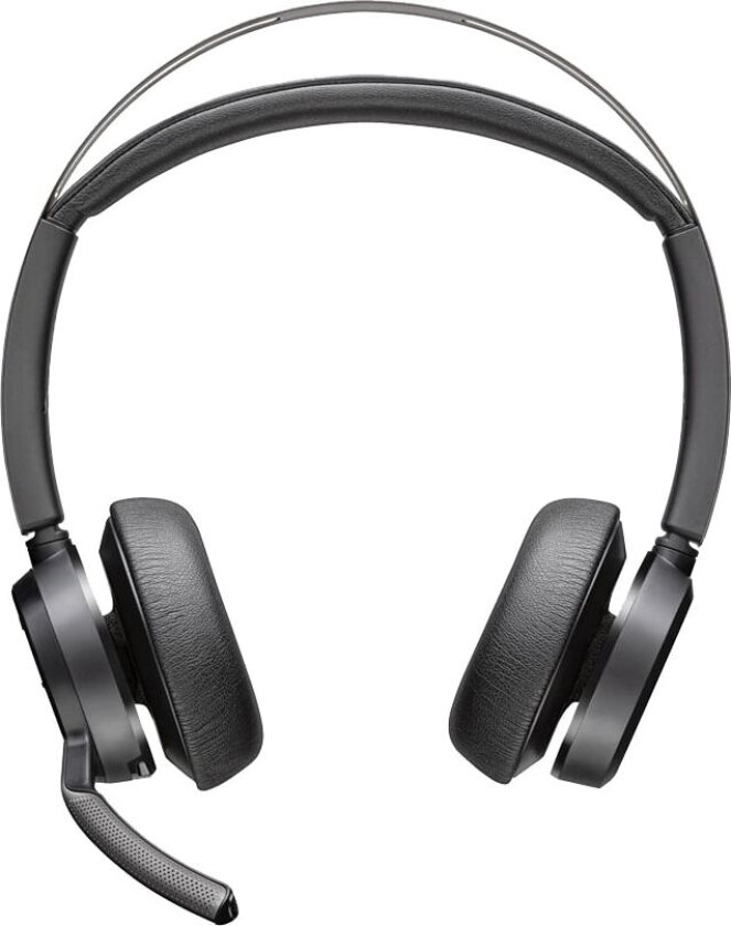 Voyager Focus 2 Uc Standard Hodesett Usb-c Via Bluetooth-adapter Zoom Stereo Svart