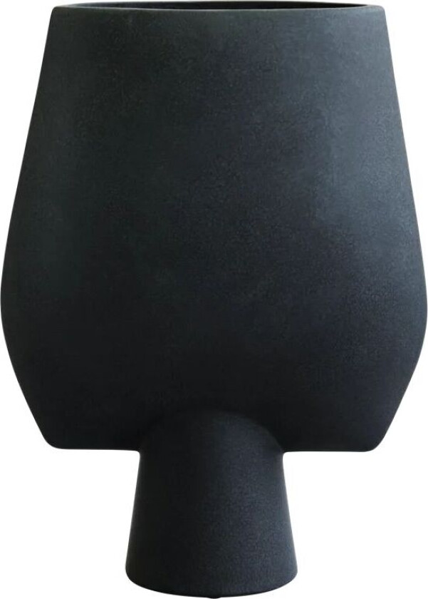 Sphere Vase Square Big Ø33 cm Black