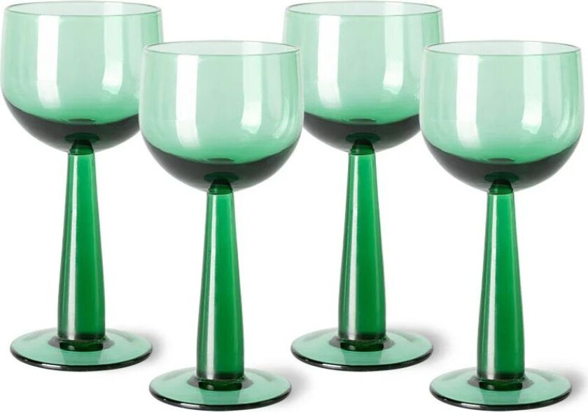 The Emeralds Vinglass Høye 4-pakning 20 cl Grønn