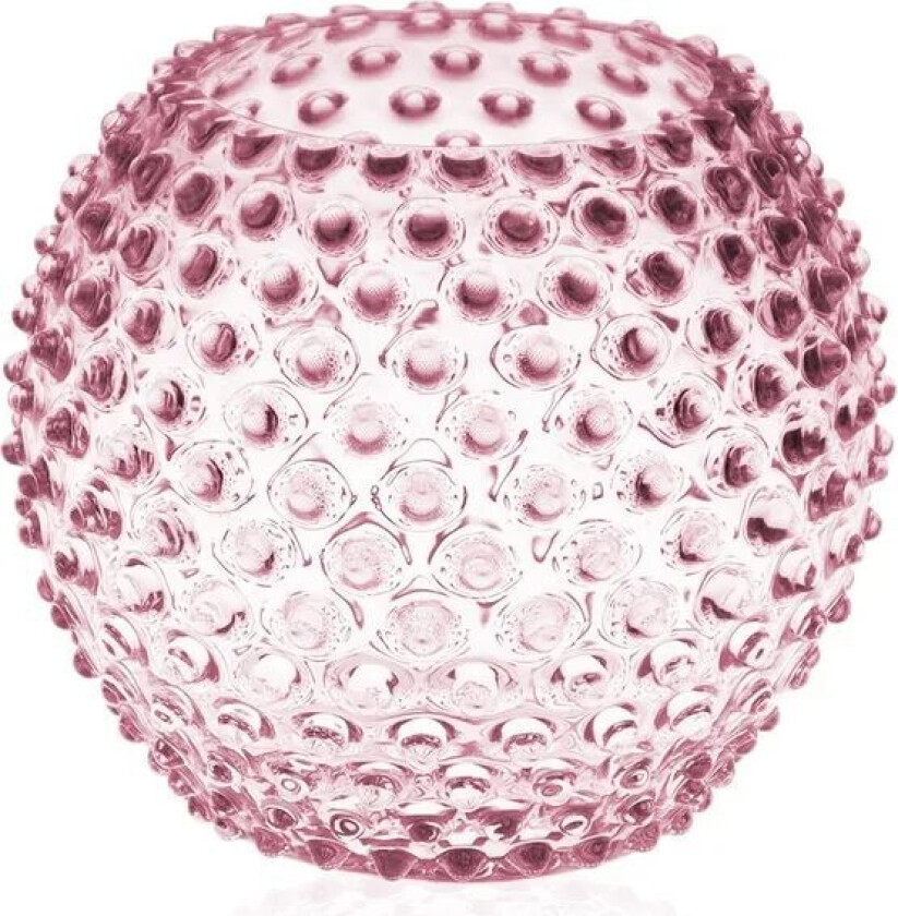 Hobnail Globe Vase 18 cm Rosa