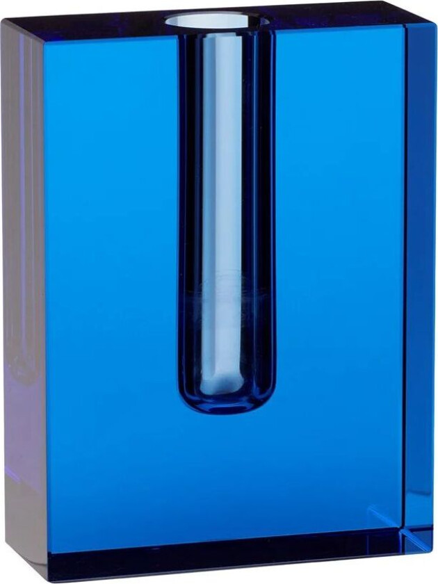 Block Vase 16 cm Blå