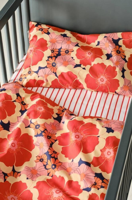 MINI sengesett krybbe økologisk Oransje