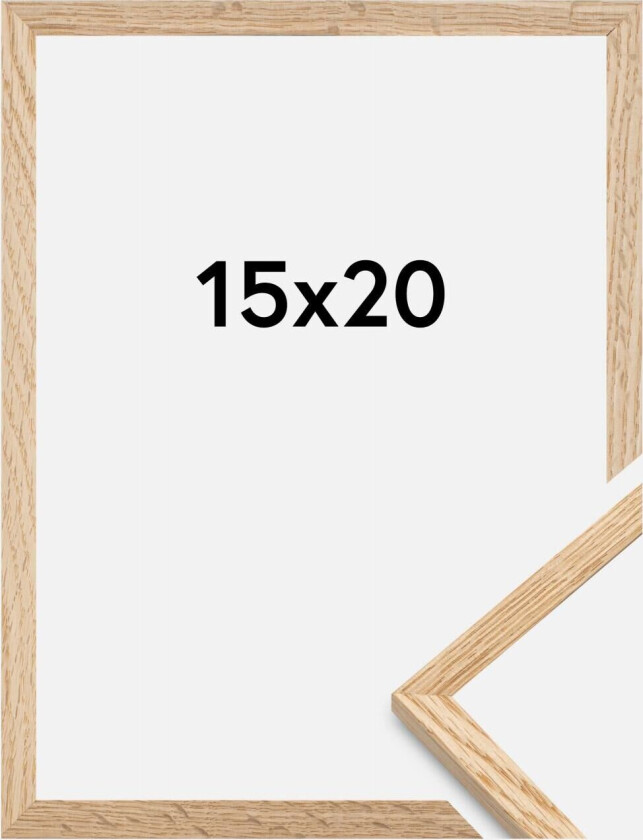 Ramme Tynn Eik Akrylglass 15x20 Cm