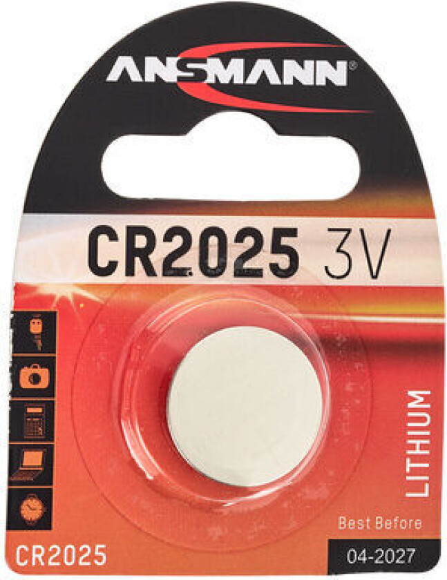Cr2025 Knappebatteri