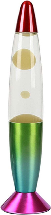 - Color-changing LED Lava Lamp - Rainbow Base and White Wax (XL2683)