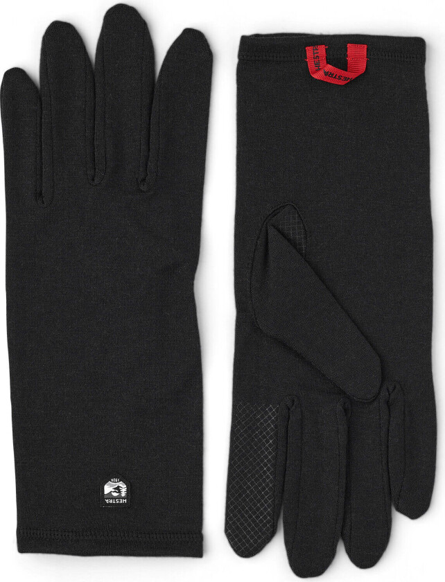 Merino Wool Liner Long 5-Finger Black 10
