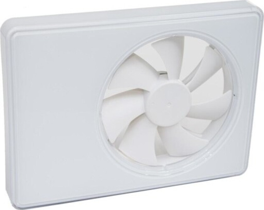 SmartFan baderomsvifte, fuktstyring, timer, Ø100 mm, hvit