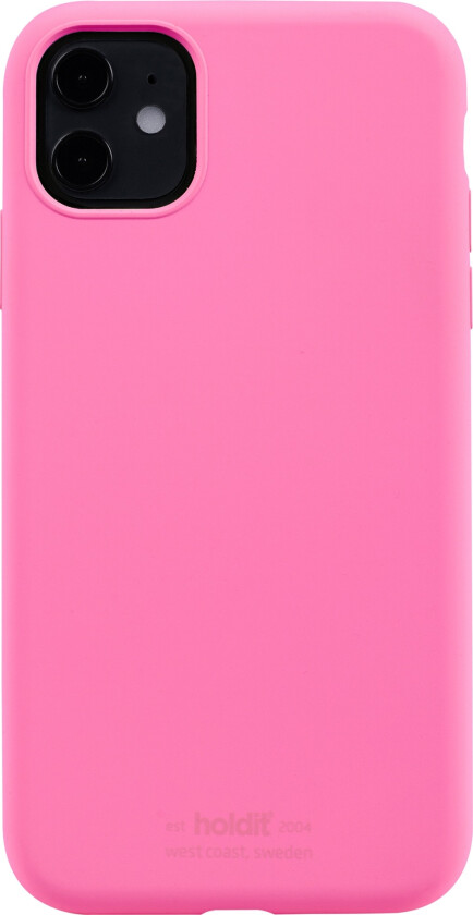 Holdit iPhone 11 Soft Touch Silikon Deksel - Bright Pink
